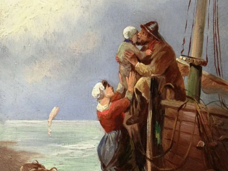 1834-Albert Jurardus van Prooijen - Il bacio d'addio